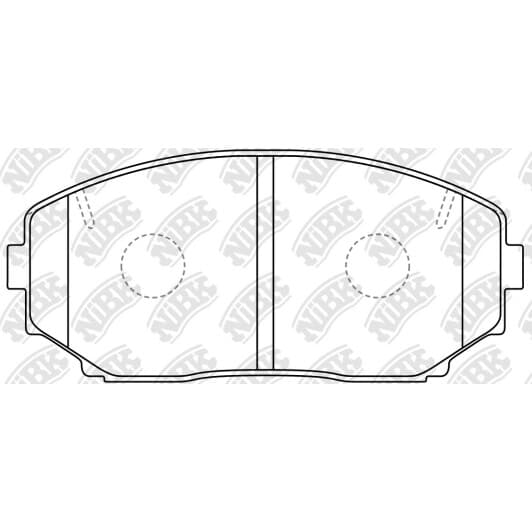 pn3813 NiBK Тормозные колодки