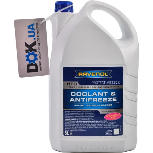 Ravenol HTC Protect MB325.0 G11 синій 5 л концентрат антифризу