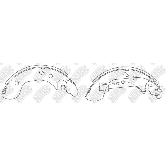 fn1289 NiBK Тормозные колодки для Nissan Note
