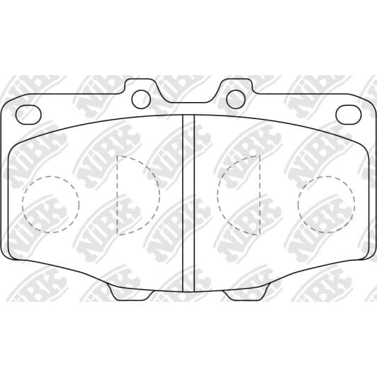 PN1086 NiBK Тормозные колодки