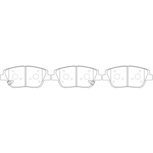 PN0536 NiBK Тормозные колодки