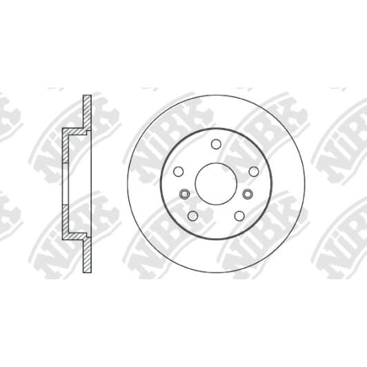 RN1570 NiBK Тормозной диск для Nissan Qashqai