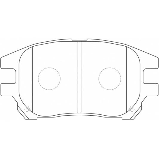 PN1481 NiBK Тормозные колодки