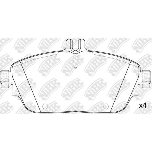 PN31009 NiBK Тормозные колодки