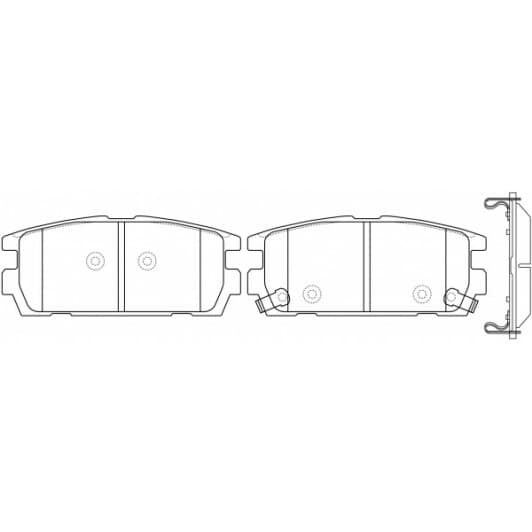 PN0098 NiBK Тормозные колодки
