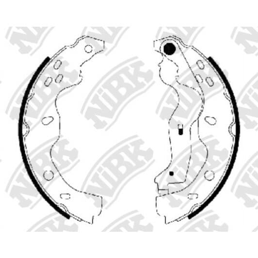 FN0634 NiBK Тормозные колодки