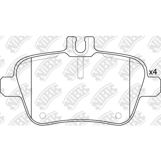 PN31010 NiBK Тормозные колодки