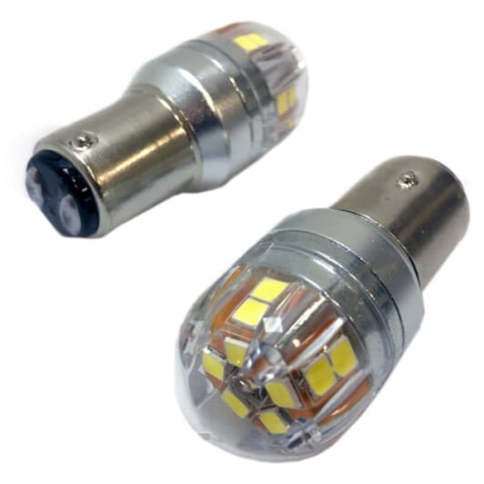 Автолампа Zollex Canbus (15 SMD) BAY15d белая 16058