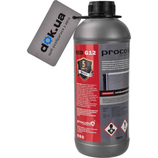 Procold G12 червоний -40 °C готовий антифриз