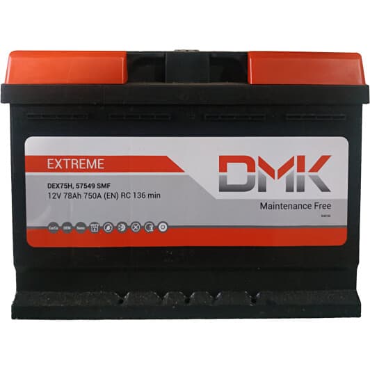Аккумулятор DMK 6 CT-78-R Extreme DEX78H