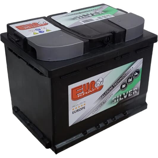 Аккумулятор EUROKRAFT 6 CT-60-R Silver 184019