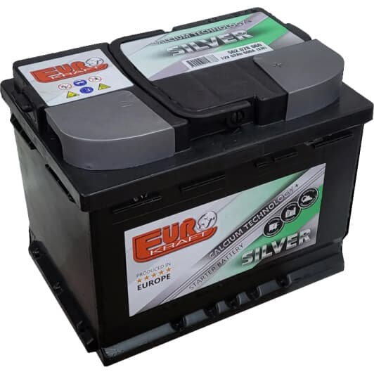 Акумулятор EUROKRAFT 6 CT-62-R Silver 183745