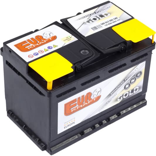 Аккумулятор EUROKRAFT 6 CT-80-R Gold 184017