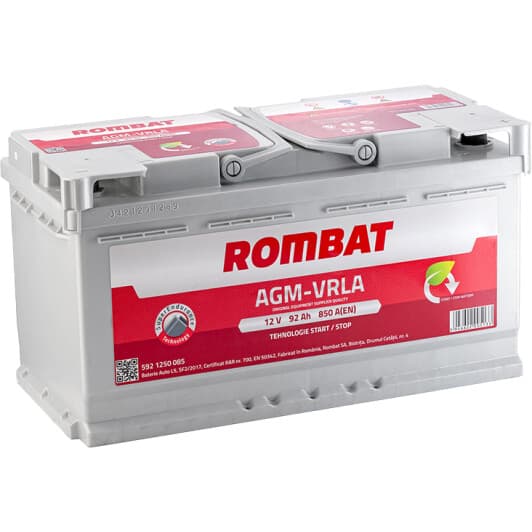 Аккумулятор Rombat 6 CT-92-R AGM-VRLA AGM92