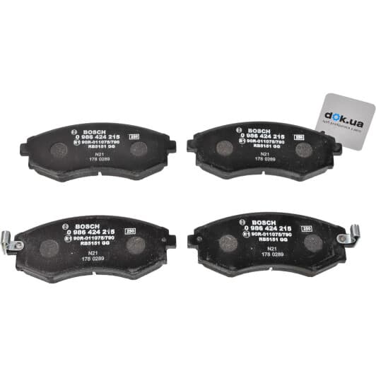0 986 424 215 Bosch Гальмівні колодки