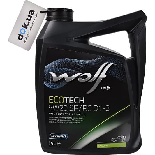 Wolf EcoTech SP/RC D1-3 5W-20 (4 л) моторное масло