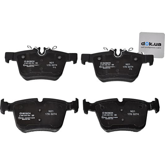 0986495394 Bosch Гальмівні колодки для Mercedes C-Class