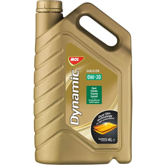 MOL Dynamic Gold DX 0W-20 (4 л) моторна олива