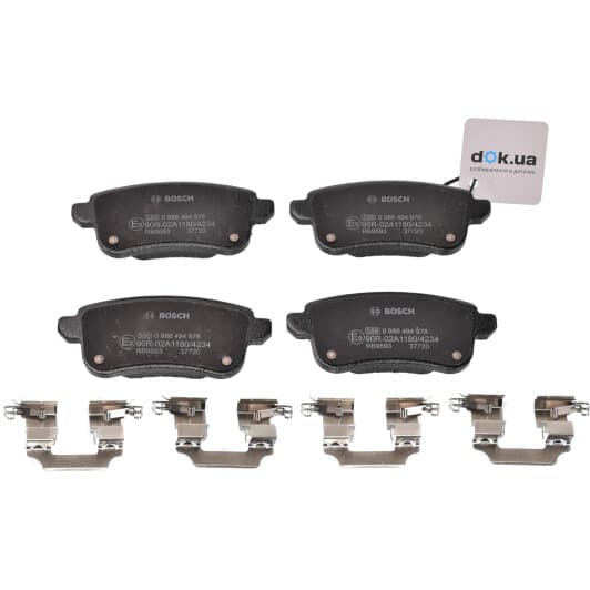 0986494978 Bosch Тормозные колодки