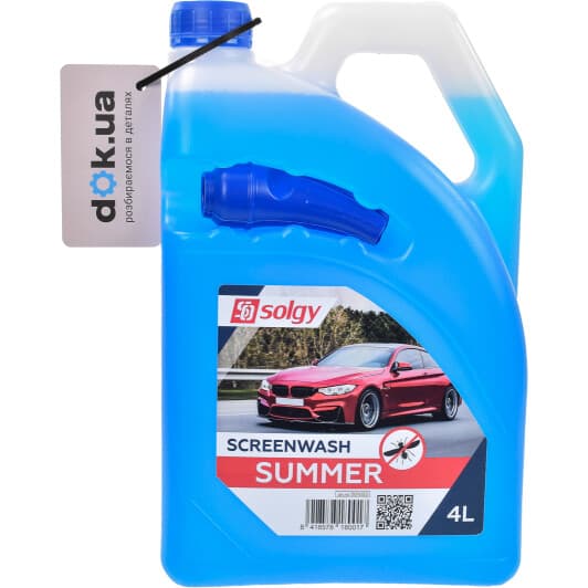 Омыватель стекла Solgy летний (4 л)