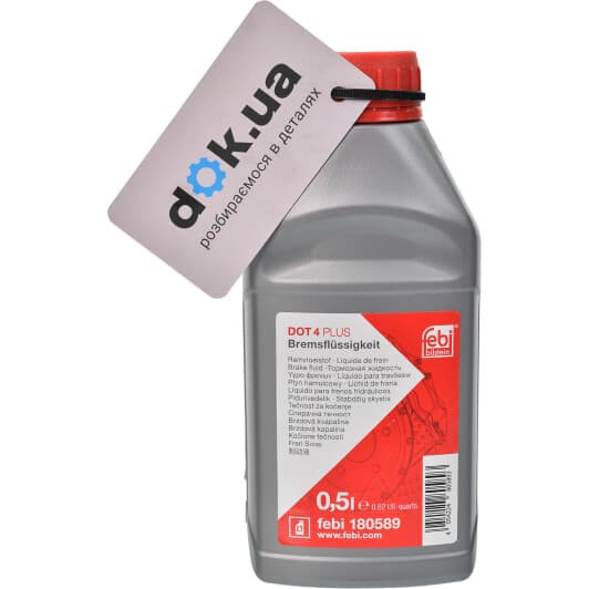 Гальмівна рідина Febi Bremsflussigkeit DOT 4+ пластик