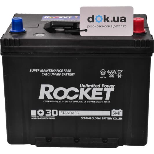 Аккумулятор Rocket 6 CT-80-R Standard SMF85D26L