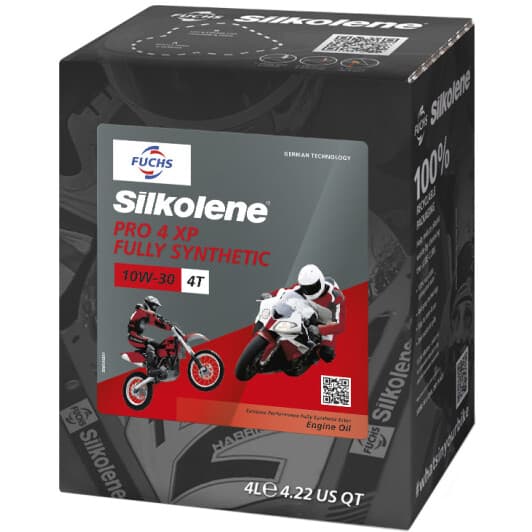 Моторна олива 4Т Fuchs Silkolene Pro 4 XP 10W-30 синтетична