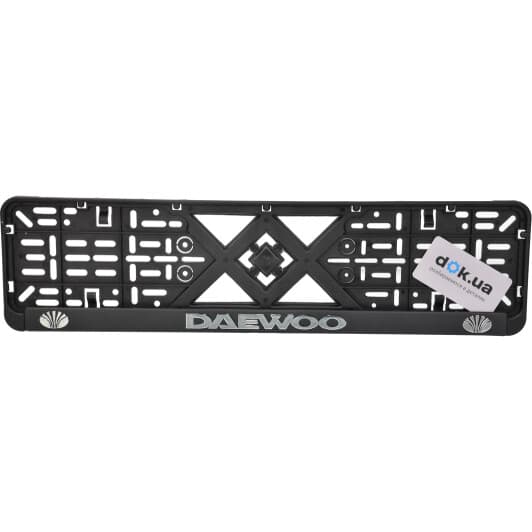 Рамка номерного знака Vitol 50257 цвет черный на Daewoo