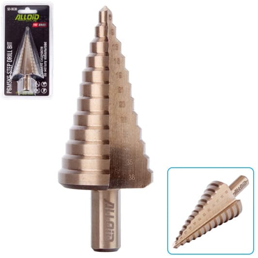 Свердло Alloid ступеневе по металу ProSeries SD-0638 6-38 мм