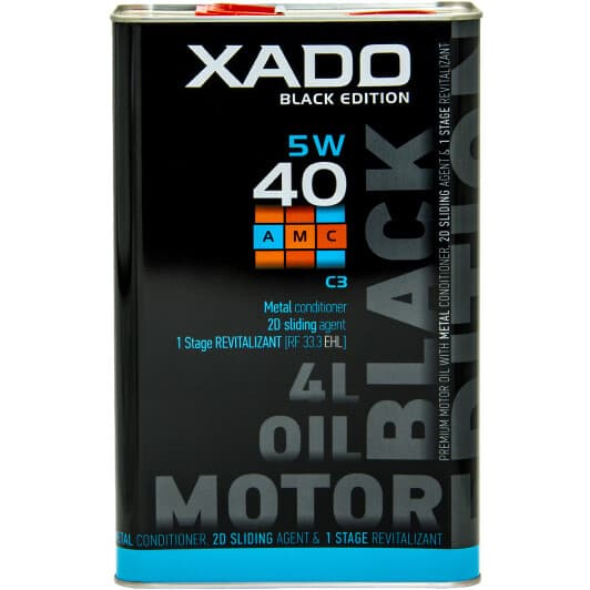 Олива Xado Atomic Oil С3 AMC Black Edition 5W-40