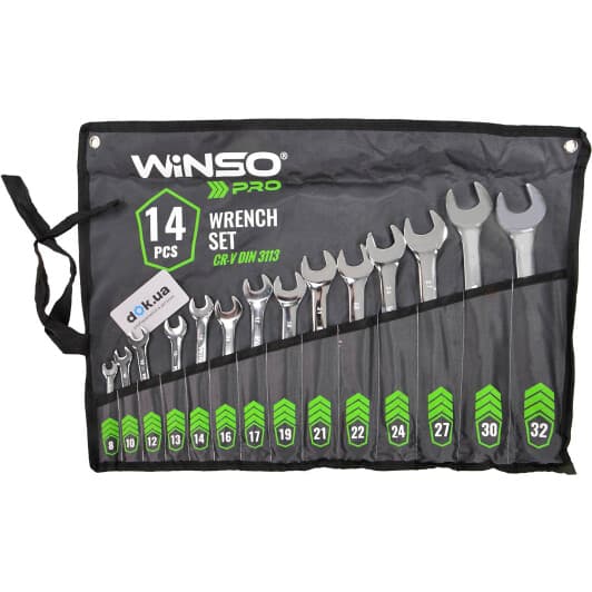 Набор ключей рожково-накидных Winso Pro-Series 900114 8-32 мм 14 шт