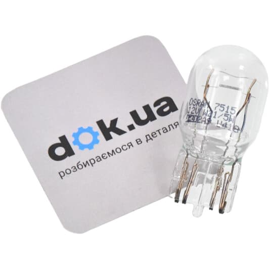 Автолампа Osram Original W21/5W W3x16q 21 W прозора 7515