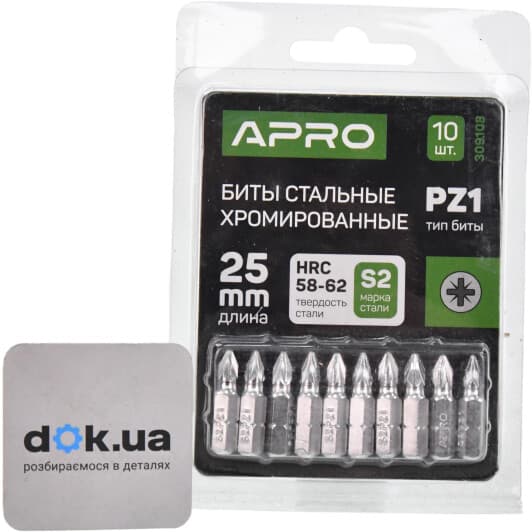 Набор бит Apro 309108 10 шт.