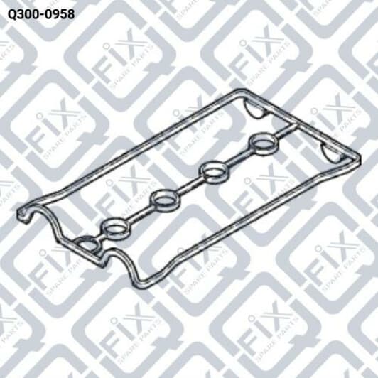 Q3000958 Q-Fix Прокладка клапанной крышки