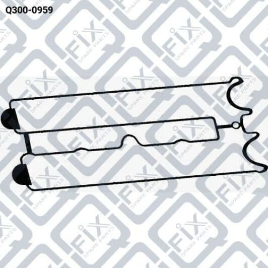 Q3000959 Q-Fix Прокладка клапанной крышки