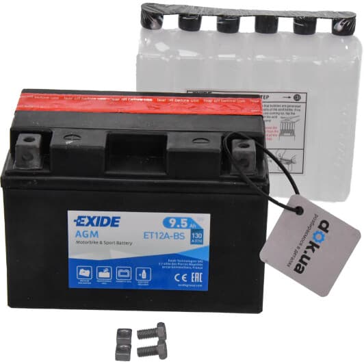 Акумулятор Exide 6 CT-9,5-L AGM ET12A-BS
