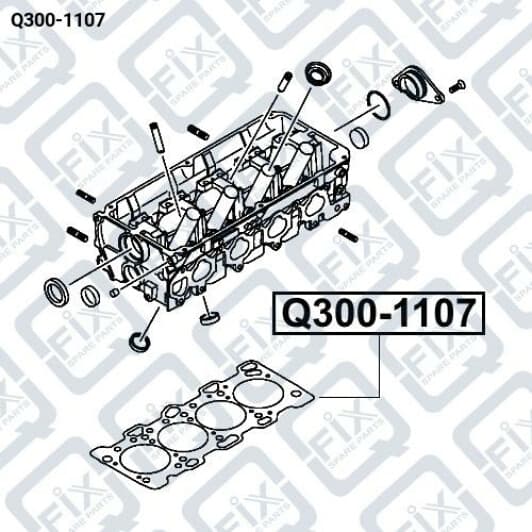 q3001107 Q-Fix Прокладка ГБЦ