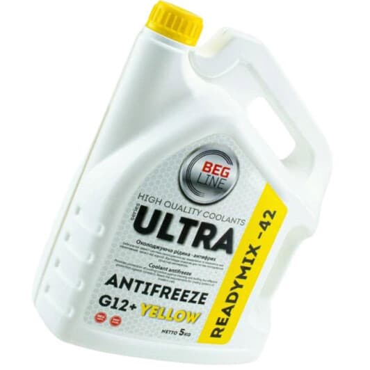 Beg-Line Ultra G12+ жовтий -42 °C, 5 л (BL281944) готовий антифриз