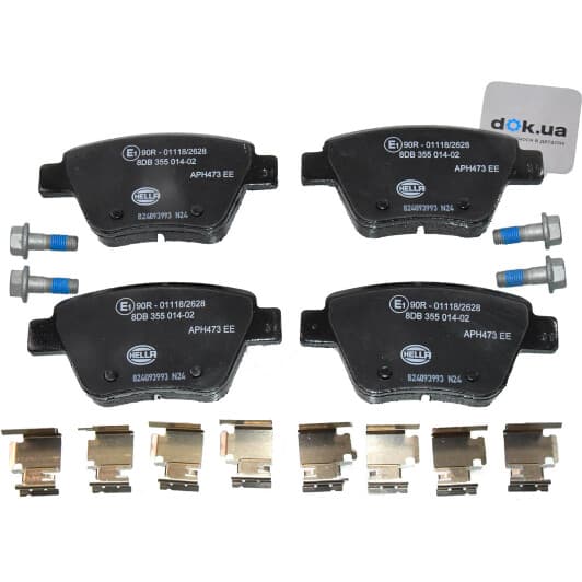 8DB 355 014-021 Hella Pagid Гальмівні колодки