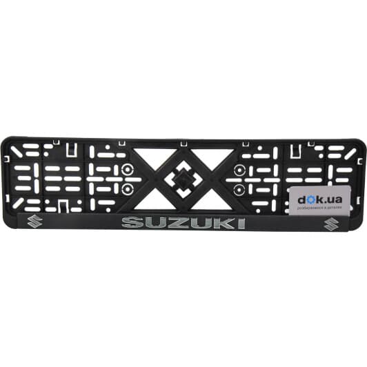 Рамка номерного знака Vitol 50283 колір чорний на Suzuki