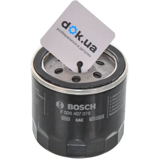 F 026 407 078 Bosch Оливний фільтр
