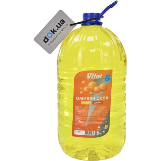 Омыватель стекла Vitol летний 5 °С цитрусовый (5 л)