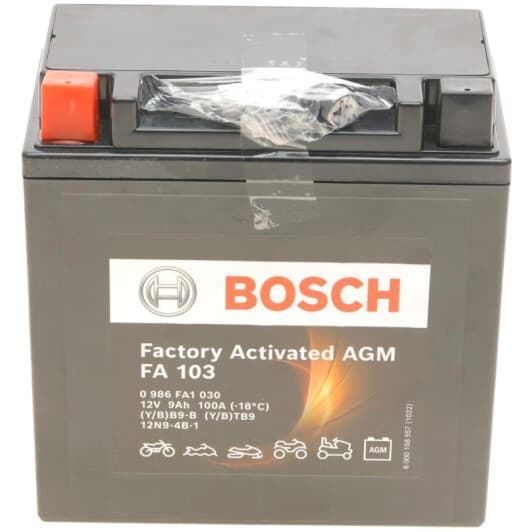 Аккумулятор Bosch 6 CT-9-L Factory Activated AGM 0986FA1030