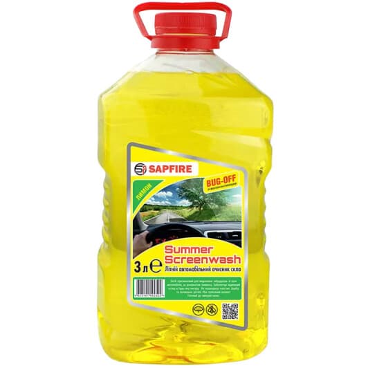 Омивач скла Sapfire Summer Screen Wash літній лимон (3 л)
