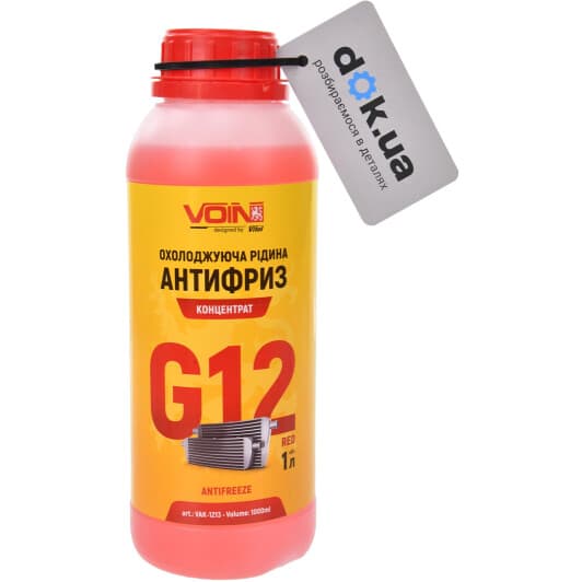 Voin G12 красный 1 л (VAK-1213) концентрат антифриза