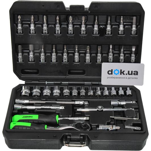 Набір торцевих головок та компонентів Winso 904046 1/4" (46 пр.)