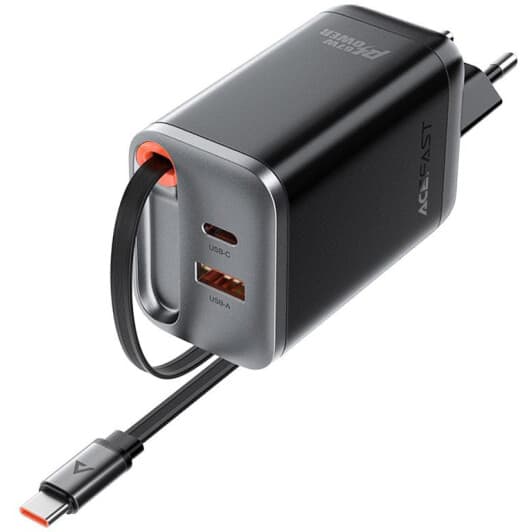 Мережевий зарядний пристрій Acefast GaN A111 67 Вт