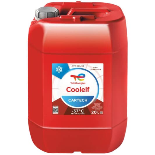 Total Coolelf Cartech синьо-зелений -37 °C 20 л 230159 готовий антифриз