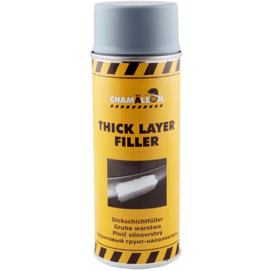Грунт аэрозольный акриловый Chamaleon Thick Layer Filler серый