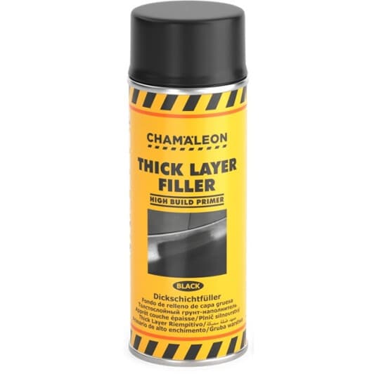 Грунт аэрозольный акриловый Chamaleon Thick Layer Filler черный